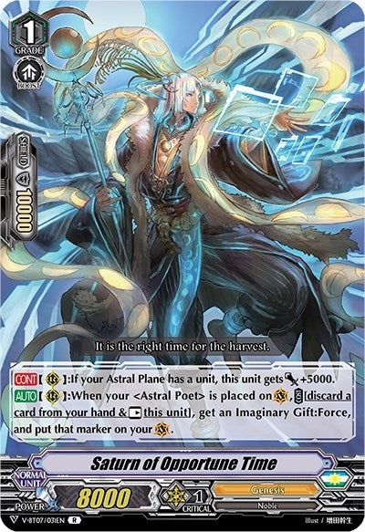 Image for Saturn of Opportune Time (V-BT07: Infinideity Cradle) (V-BT07/031EN) - Cardfight Vanguard