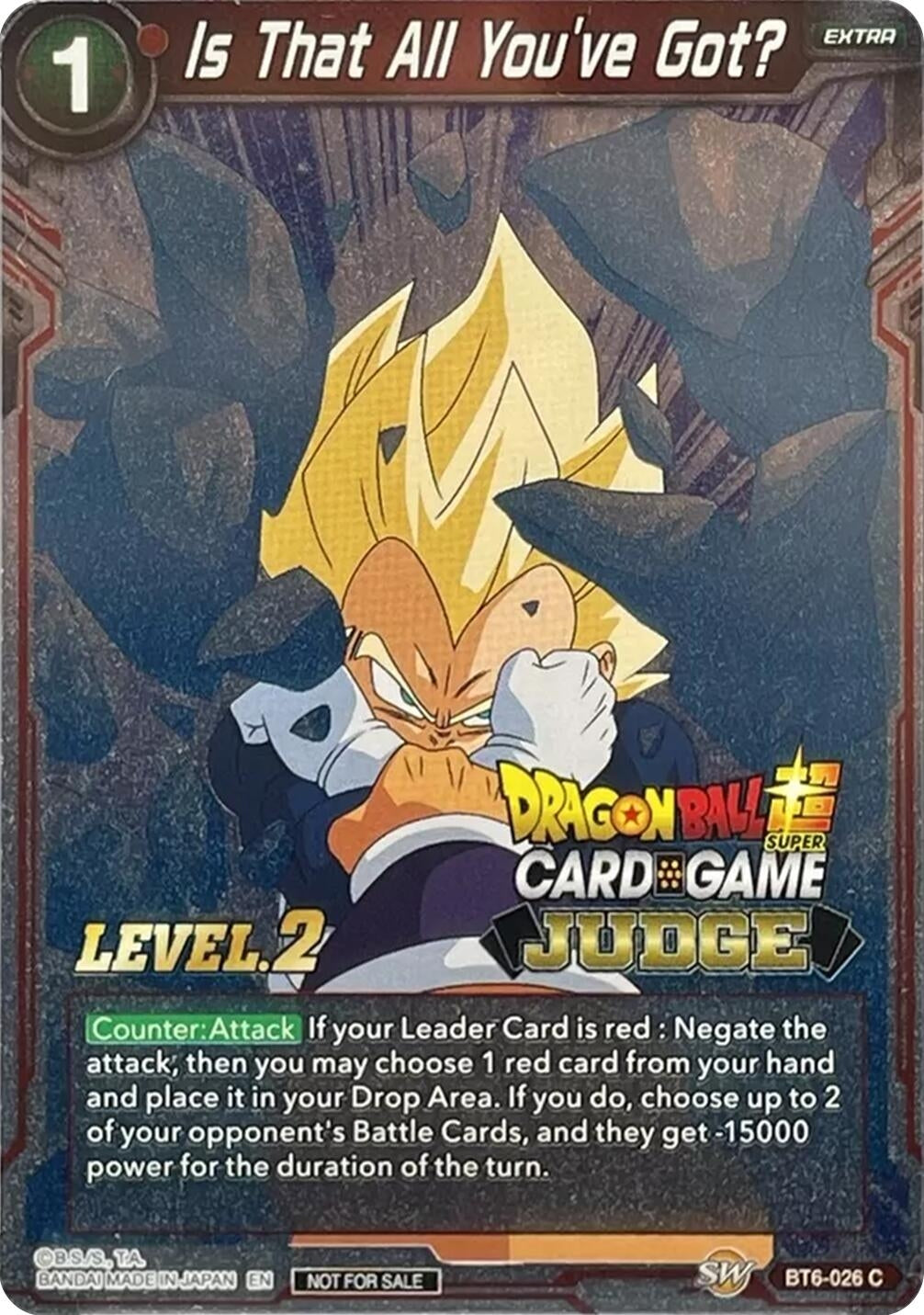 Image for Is That All You've Got? (Level 2) (Judge Promotion Cards) (BT6-026) - Dragon Ball Super: Masters