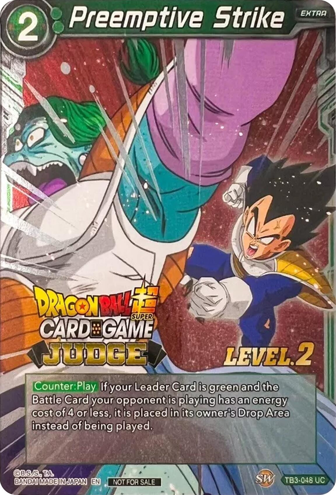 Image for Preemptive Strike (Level 2) (Judge Promotion Cards) (TB3-048) - Dragon Ball Super: Masters