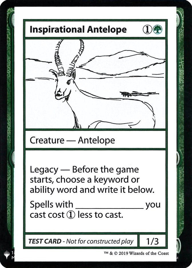 Image for Inspirational Antelope (Mystery Booster: Convention Edition Exclusives) - Magic: The Gathering