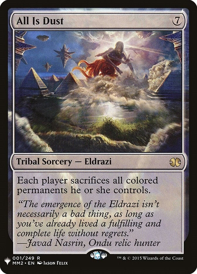 Image for All Is Dust (The List Reprints) (1) - Magic: The Gathering
