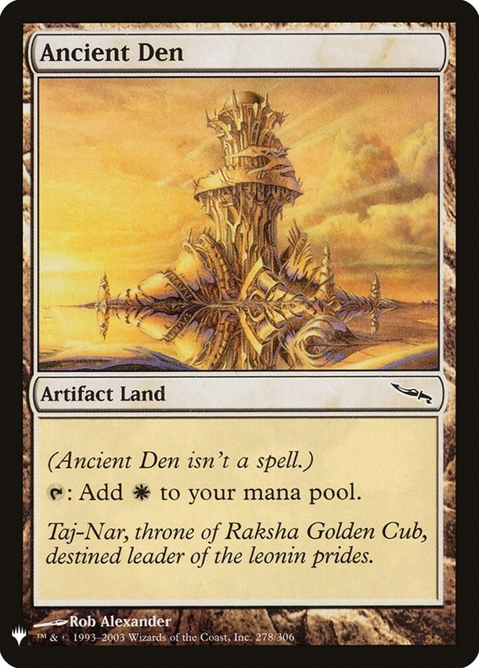 Image for Ancient Den (The List Reprints) (278/306) - Magic: The Gathering