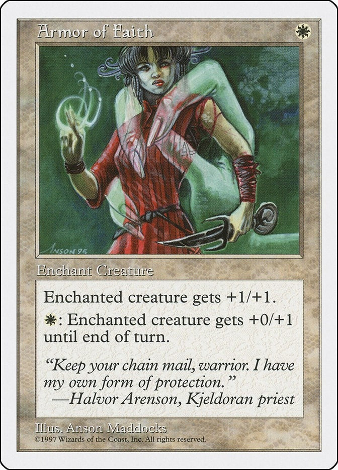 Image for Armor of Faith (Fifth Edition) - Magic: The Gathering
