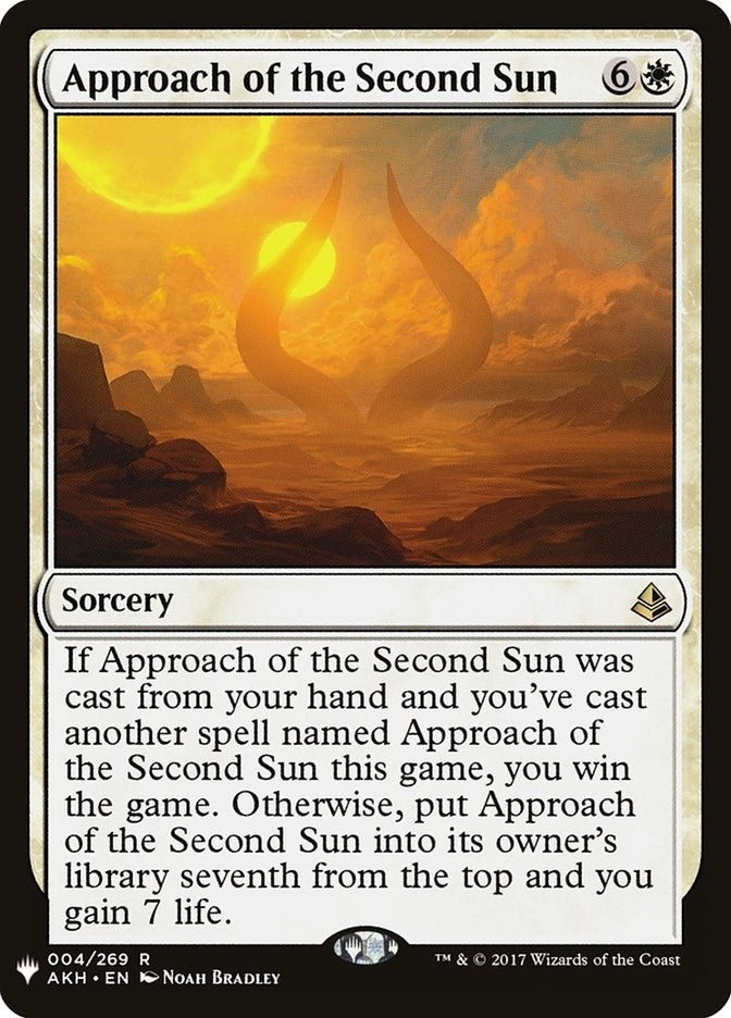 Image for Approach of the Second Sun (The List Reprints) (4) - Magic: The Gathering