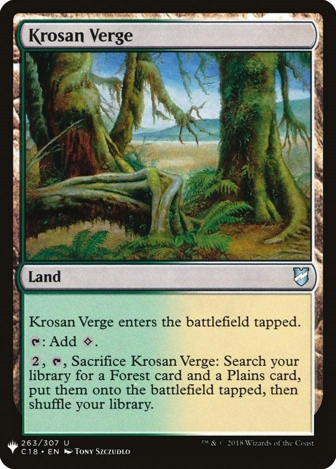 Image for Krosan Verge (C18) (The List Reprints) (263) - Magic: The Gathering