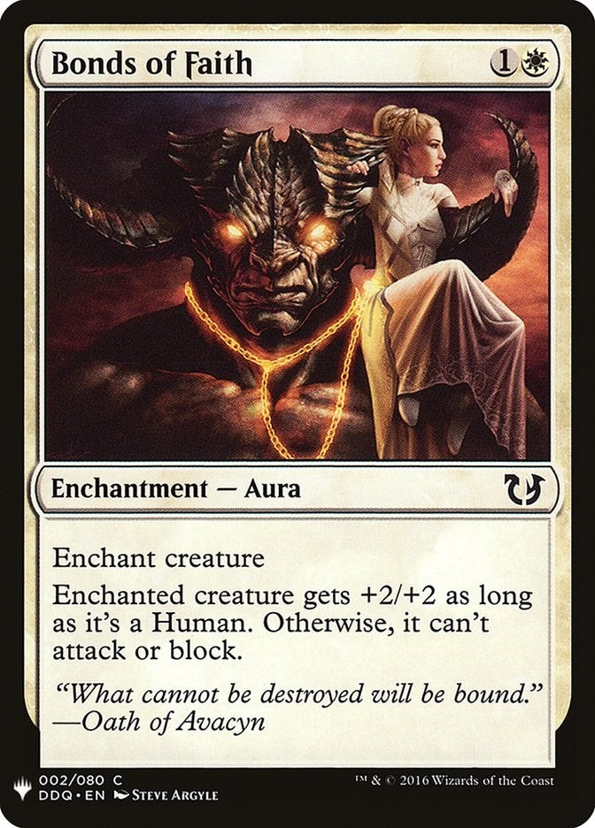 Image for Bonds of Faith (The List Reprints) (2) - Magic: The Gathering