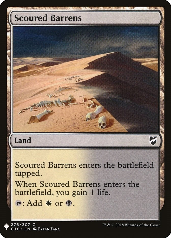 Image for Scoured Barrens (The List Reprints) (276) - Magic: The Gathering