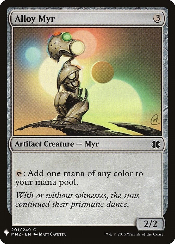Image for Alloy Myr (The List Reprints) (201) - Magic: The Gathering