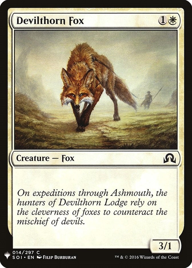 Image for Devilthorn Fox (The List Reprints) (14) - Magic: The Gathering