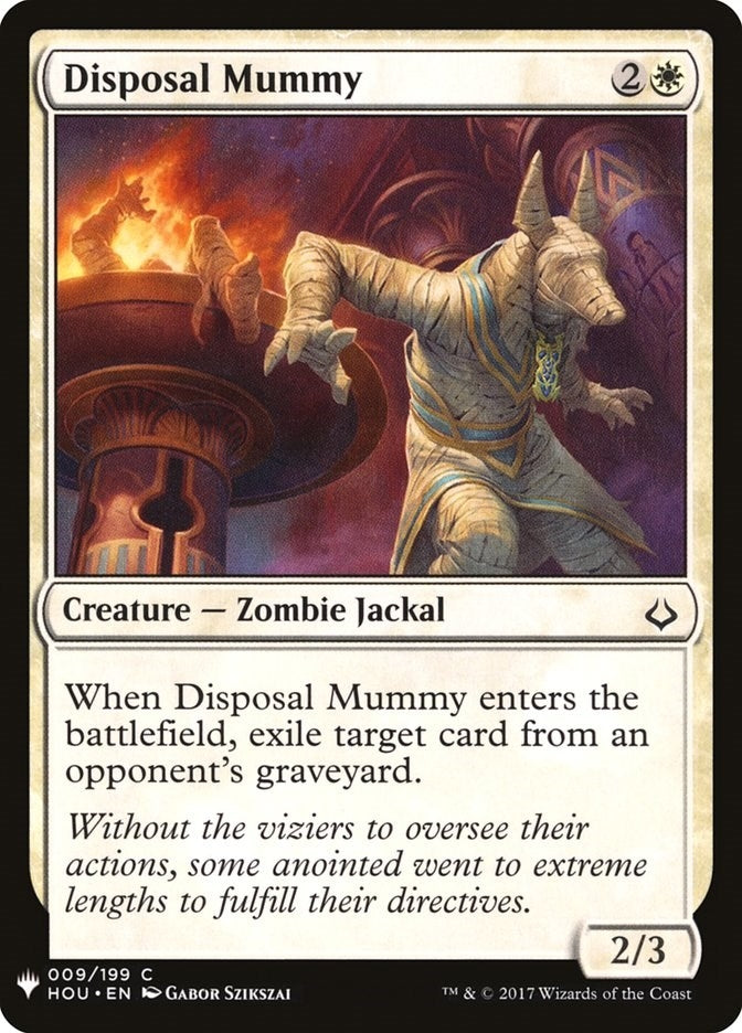 Image for Disposal Mummy (The List Reprints) (9) - Magic: The Gathering