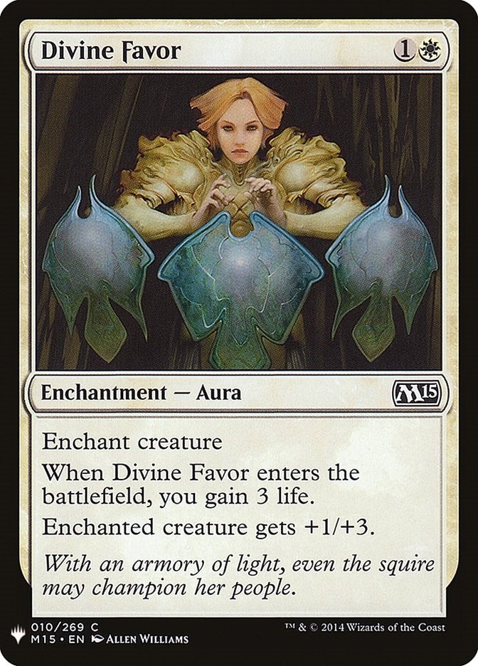 Image for Divine Favor (The List Reprints) (10) - Magic: The Gathering
