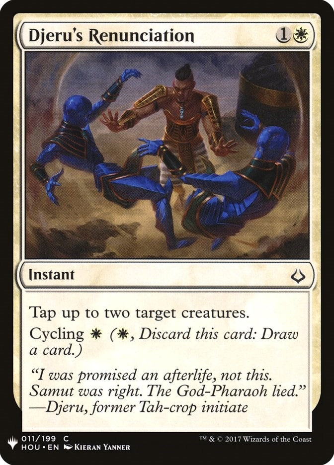 Image for Djeru's Renunciation (The List Reprints) (11) - Magic: The Gathering
