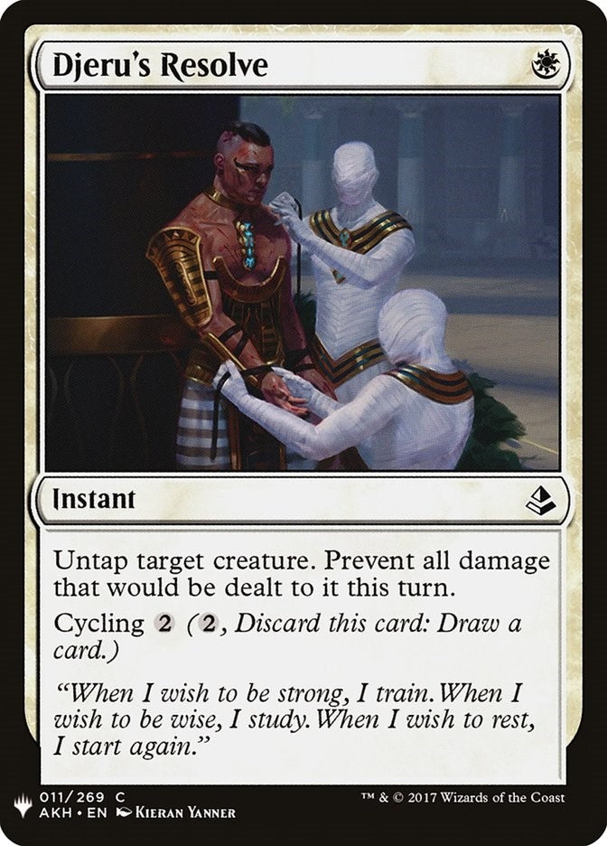 Image for Djeru's Resolve (The List Reprints) (11) - Magic: The Gathering