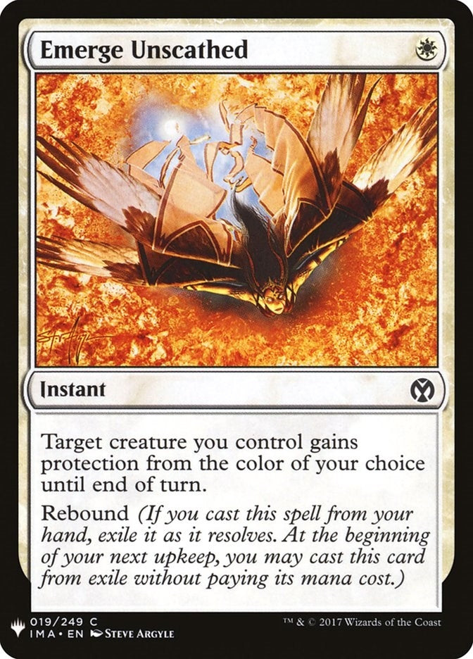 Image for Emerge Unscathed (The List Reprints) (19) - Magic: The Gathering