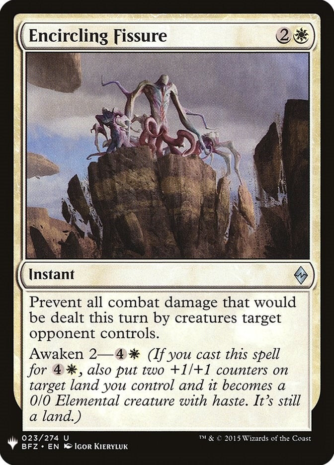 Image for Encircling Fissure (The List Reprints) (23) - Magic: The Gathering