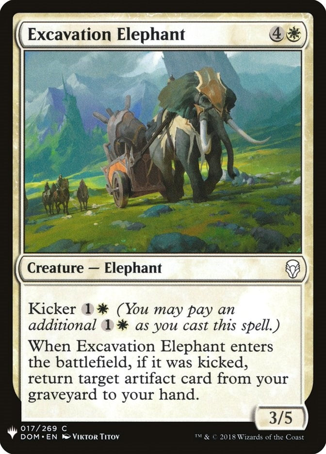 Image for Excavation Elephant (The List Reprints) (17) - Magic: The Gathering