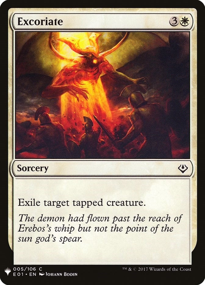 Image for Excoriate (The List Reprints) (5) - Magic: The Gathering