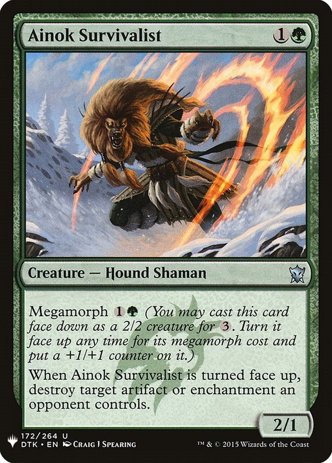 Image for Ainok Survivalist (The List Reprints) (172) - Magic: The Gathering