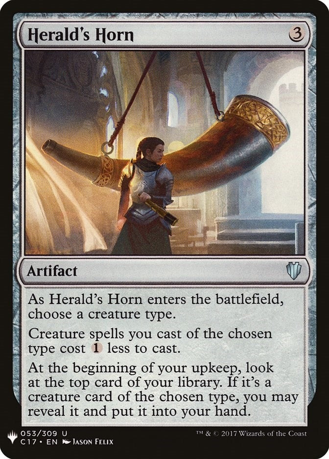 Image for Herald's Horn (The List Reprints) (53) - Magic: The Gathering