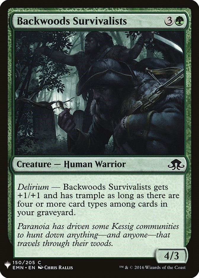 Image for Backwoods Survivalists (The List Reprints) (150) - Magic: The Gathering