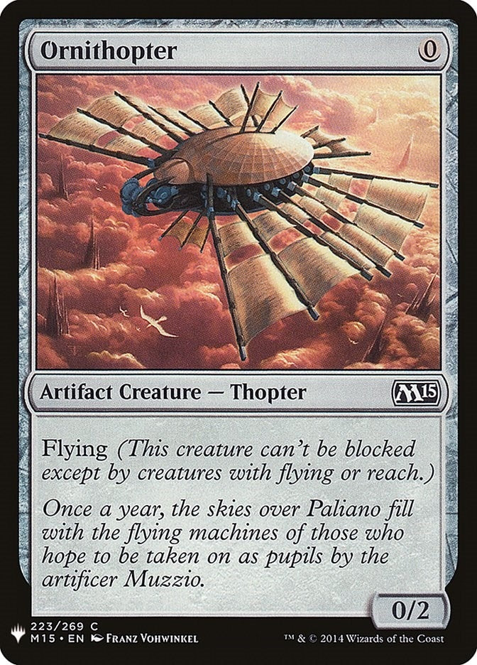 Image for Ornithopter (The List Reprints) (223) - Magic: The Gathering