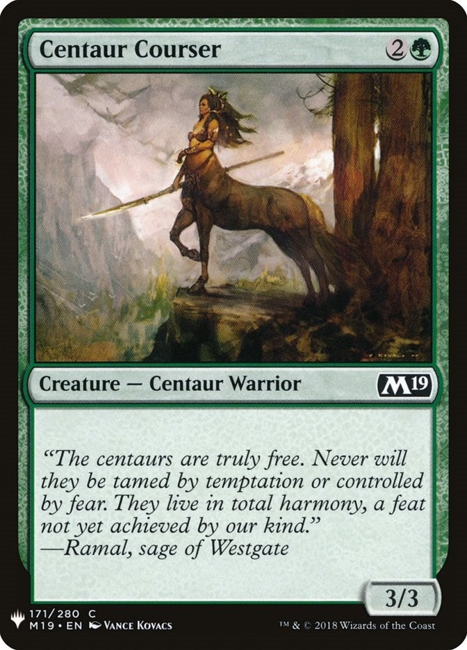 Image for Centaur Courser (The List Reprints) (171) - Magic: The Gathering