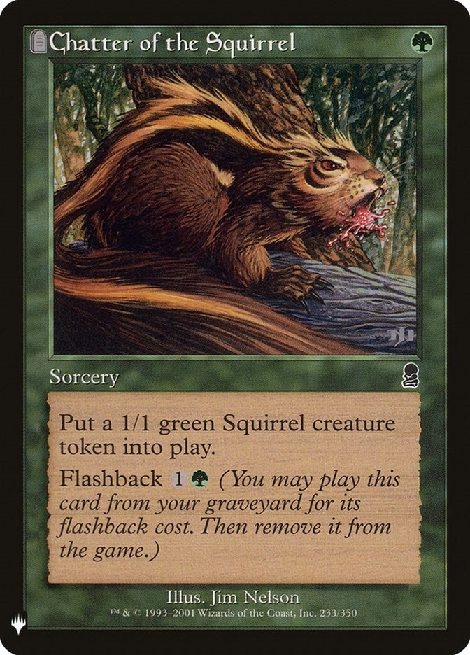 Image for Chatter of the Squirrel (The List Reprints) (233) - Magic: The Gathering