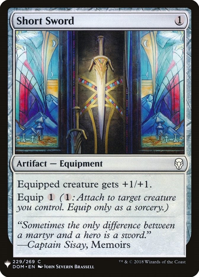 Image for Short Sword (The List Reprints) (229) - Magic: The Gathering