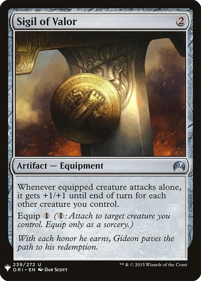 Image for Sigil of Valor (The List Reprints) (239) - Magic: The Gathering