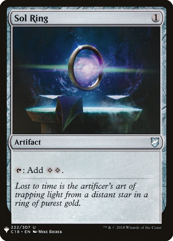 Image for Sol Ring (C18) (The List Reprints) (222/307) - Magic: The Gathering