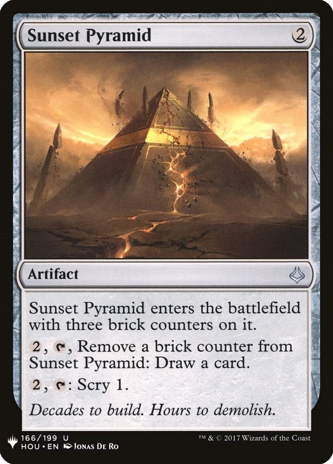 Image for Sunset Pyramid (The List Reprints) (166) - Magic: The Gathering