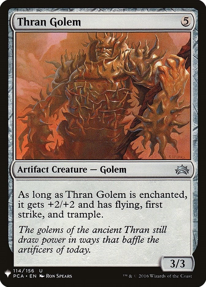 Image for Thran Golem (The List Reprints) (114) - Magic: The Gathering