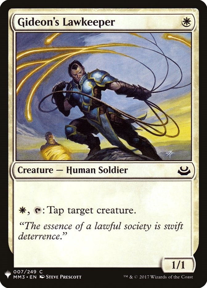 Image for Gideon's Lawkeeper (The List Reprints) (7) - Magic: The Gathering