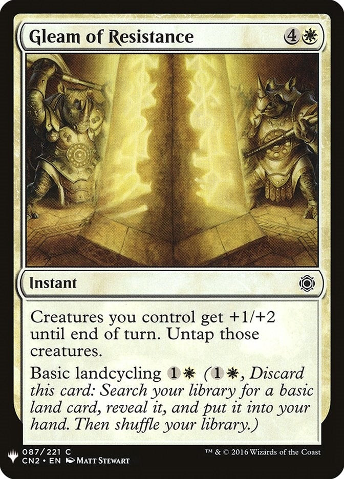 Image for Gleam of Resistance (The List Reprints) (87) - Magic: The Gathering