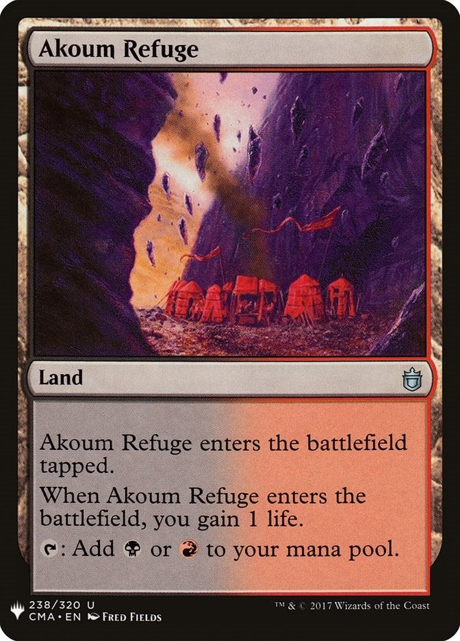 Image for Akoum Refuge (The List Reprints) (238) - Magic: The Gathering