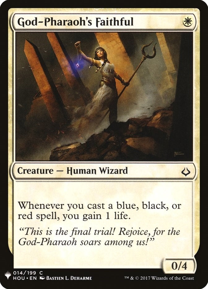 Image for God-Pharaoh's Faithful (The List Reprints) (14) - Magic: The Gathering