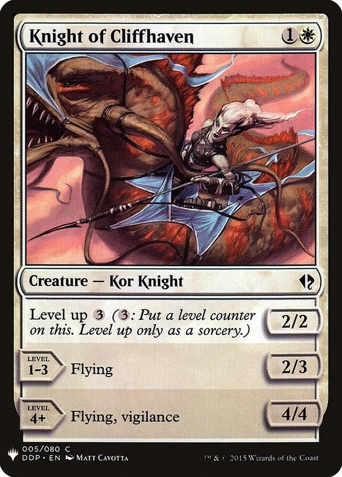 Image for Knight of Cliffhaven (The List Reprints) (5) - Magic: The Gathering
