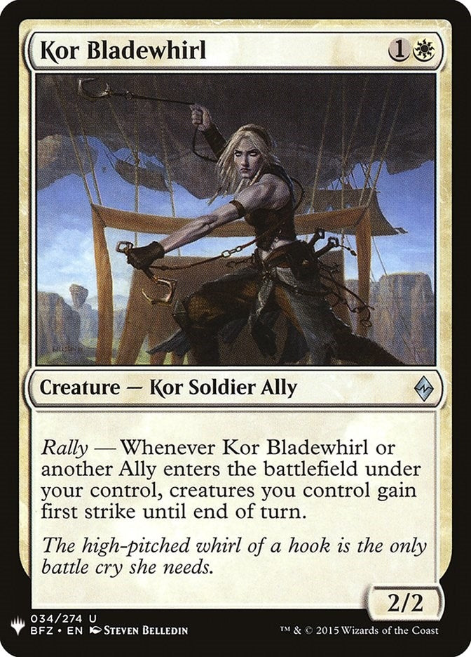 Image for Kor Bladewhirl (The List Reprints) (34) - Magic: The Gathering