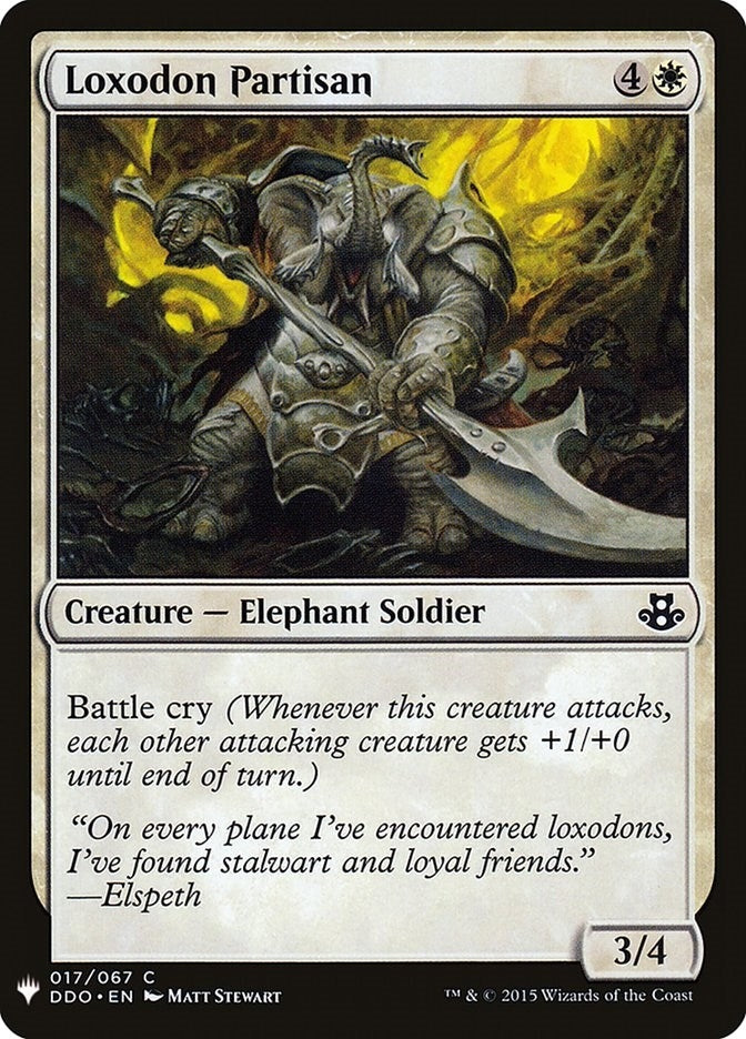 Image for Loxodon Partisan (The List Reprints) (17) - Magic: The Gathering