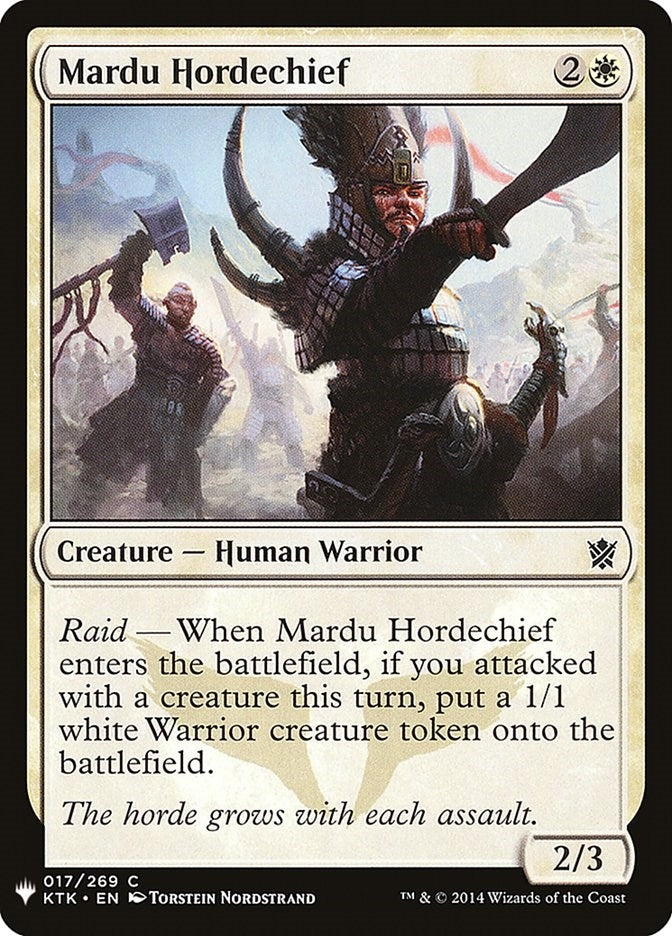 Image for Mardu Hordechief (The List Reprints) (17) - Magic: The Gathering