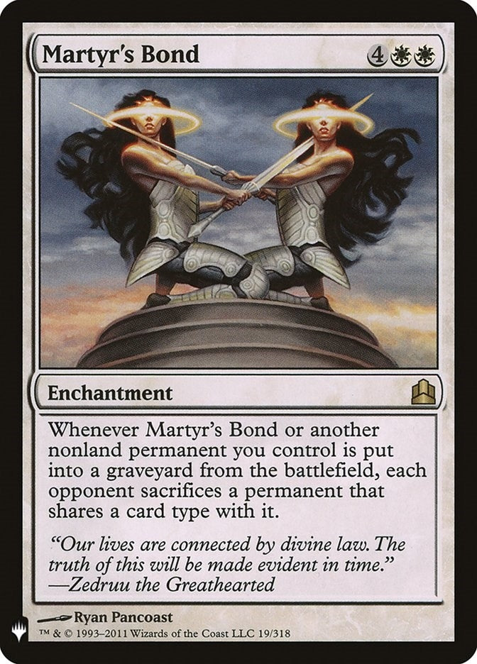 Image for Martyr's Bond (The List Reprints) (19/318) - Magic: The Gathering