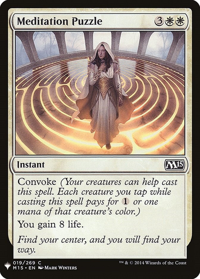 Image for Meditation Puzzle (The List Reprints) (19) - Magic: The Gathering