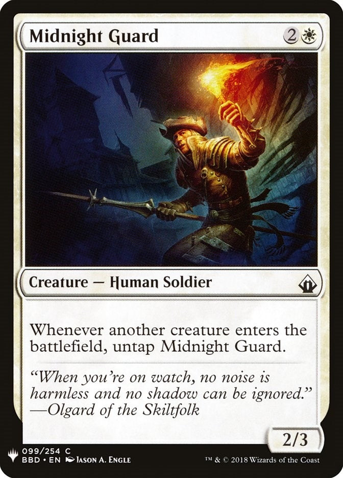 Image for Midnight Guard (The List Reprints) (99) - Magic: The Gathering