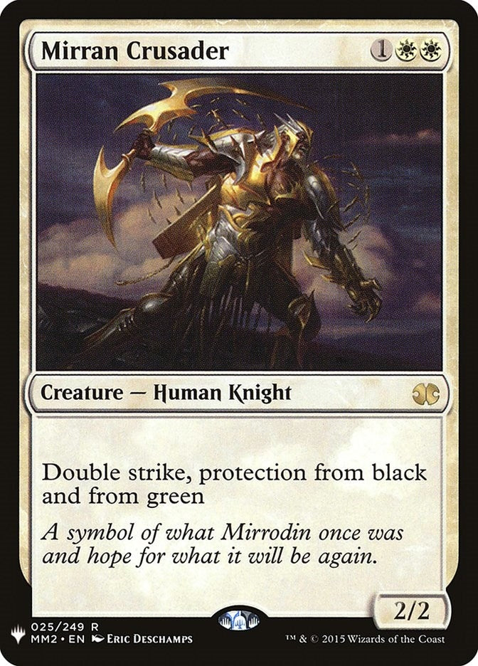 Image for Mirran Crusader (The List Reprints) (025/249) - Magic: The Gathering