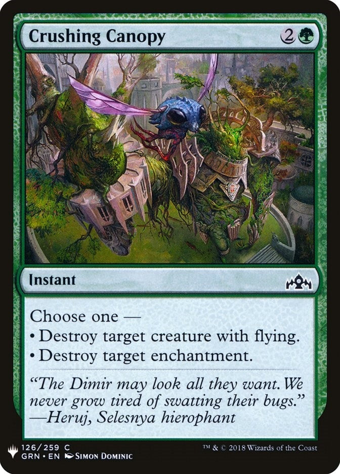 Image for Crushing Canopy (The List Reprints) (126) - Magic: The Gathering