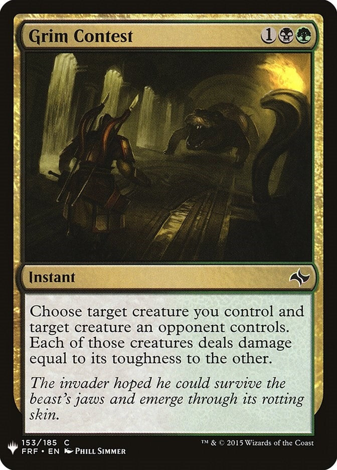 Image for Grim Contest (The List Reprints) (153) - Magic: The Gathering