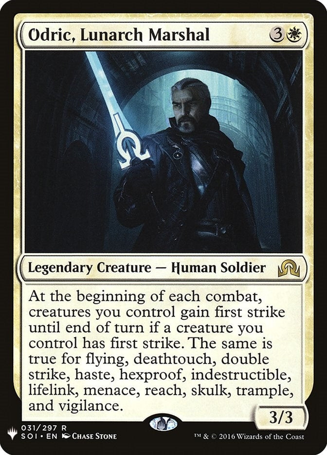 Image for Odric, Lunarch Marshal (The List Reprints) (031/297) - Magic: The Gathering