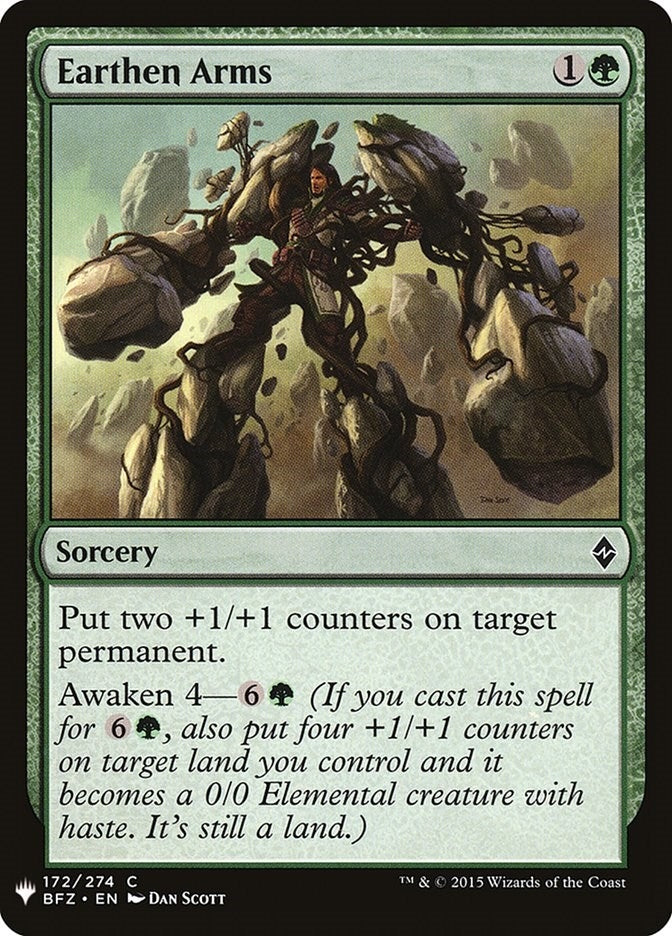 Image for Earthen Arms (The List Reprints) (172) - Magic: The Gathering