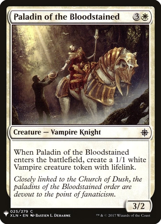 Image for Paladin of the Bloodstained (The List Reprints) (25) - Magic: The Gathering