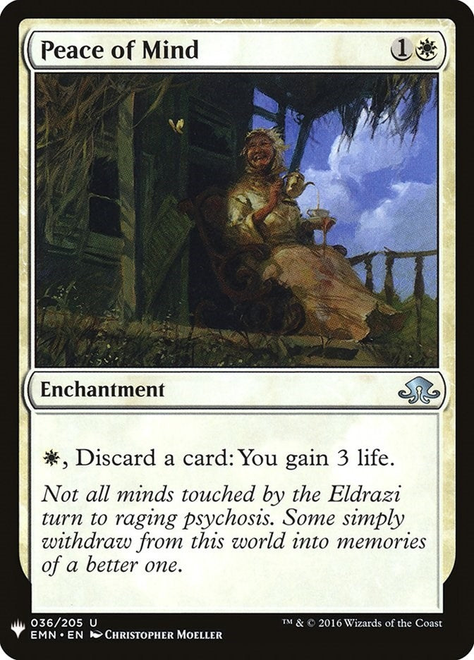 Image for Peace of Mind (The List Reprints) (36) - Magic: The Gathering
